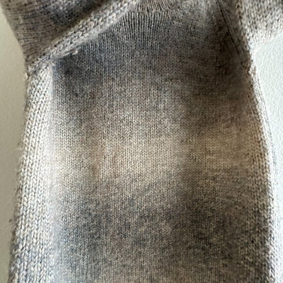 Wilfred Aritzia Alpaca blend Cowl Neck Oversized Ombre Beige Grey Sweater Small - Picture 3 of 9